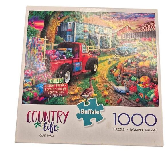 Buffalo Games Country Life Quilt Life 1000 pc Jigsaw Puzzle - Picture 4 of 10